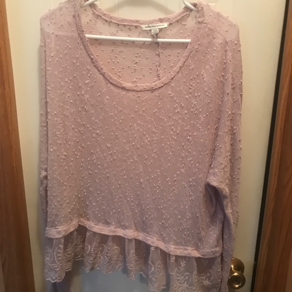 Blush Sheer AE Sweater